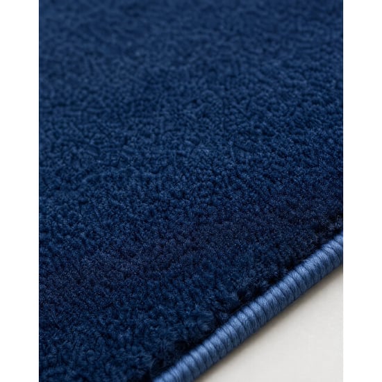 Muratap Samba fluffy badmat wasbaar & anti-slip navy- 60x120 cm - Image 2