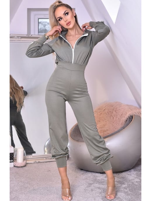 Catwalk Tanya hooded loungewear jumpsuit - Image 1