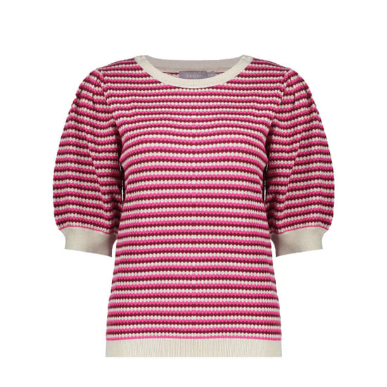 Geisha pull stripe lrx 64066-14 710 lurex fuchsia port - Image 1