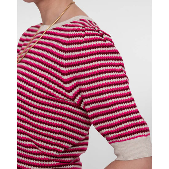 Geisha pull stripe lrx 64066-14 710 lurex fuchsia port - Image 4
