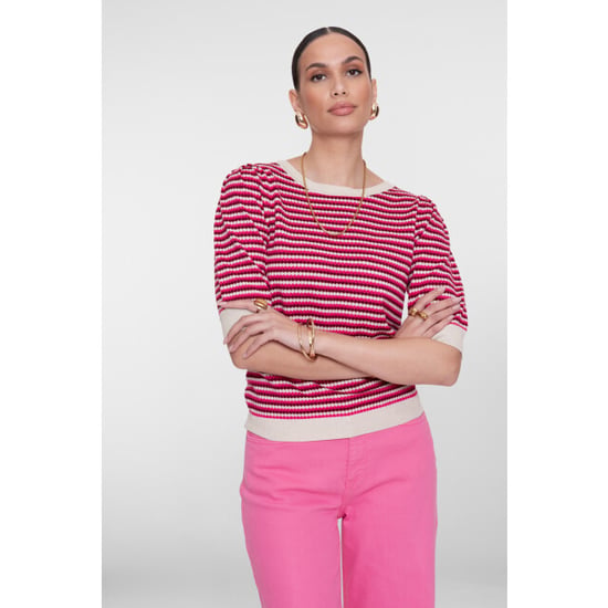 Geisha pull stripe lrx 64066-14 710 lurex fuchsia port - Image 6