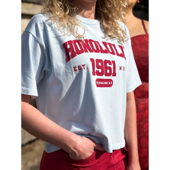 Penn & Ink S26f1814 568-334 penn en ink t-shirt print skyrider cardinal - Image 5