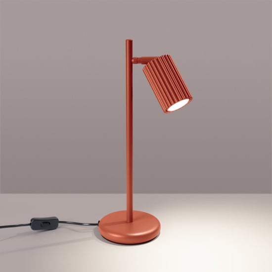 Bright Home Tafellamp karbon minimalistisch rode - Image 3