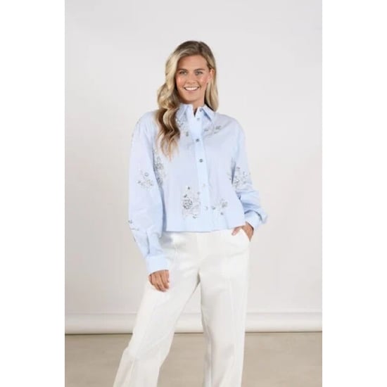 Nukus Nks02138 314 adora blouse stripe cloudy/offwhite - Image 4
