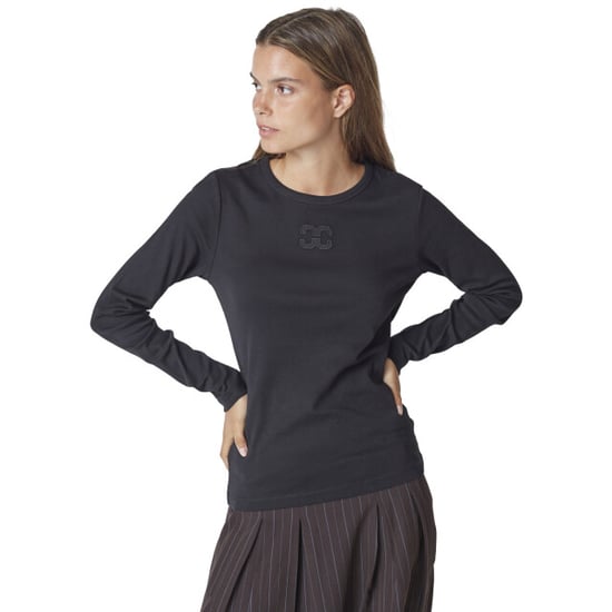 Co'Couture Grannycc embroideryt ls tee black - Image 1