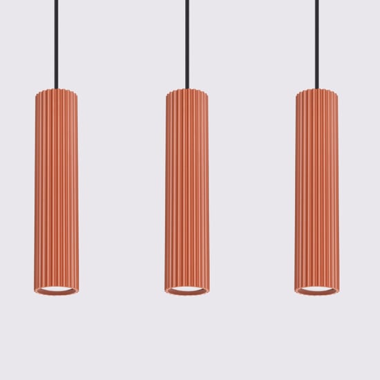 Bright Home Hanglamp karbon minimalistisch 3 lichtpunten rode - Image 3