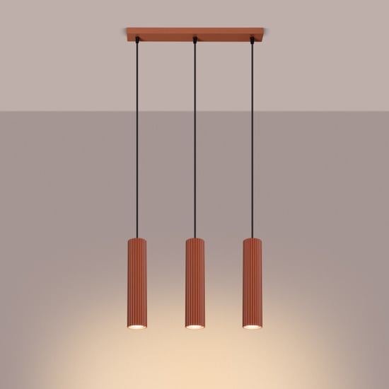 Bright Home Hanglamp karbon minimalistisch 3 lichtpunten rode - Image 4
