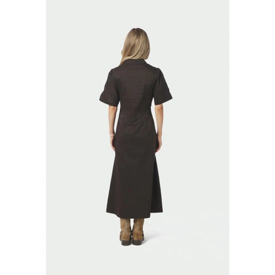 Neo Noir baia poplin dress 165343 584 chocolate brown - Image 5