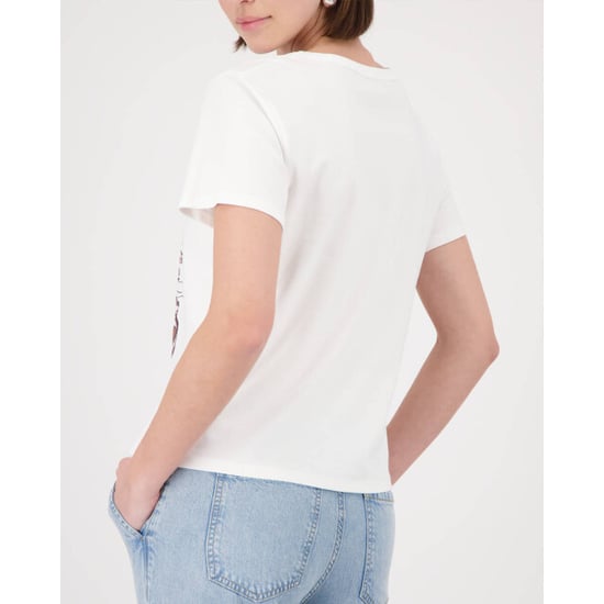Monari  t-shirt with city print 410553 105 cream - Image 4