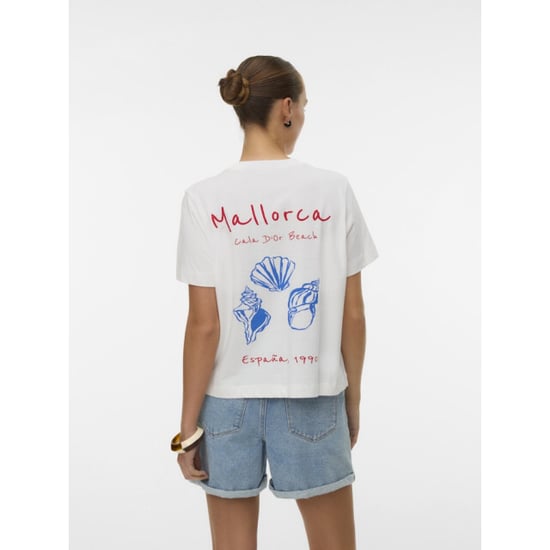 Vero Moda vmgina mette ss top box jrs 10341996 snow white - Image 5