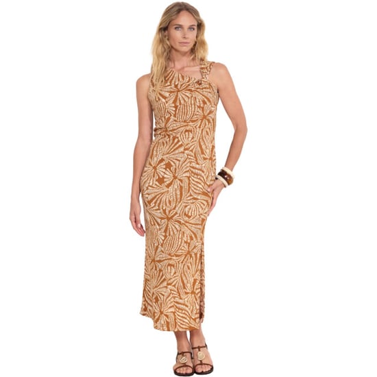 Tramontana Dress print browns - Image 1
