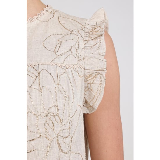 Nukus Nks01118 9 lori top embroidery sand - Image 2