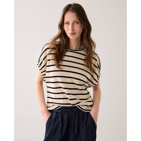 Summum top striped gauze 3s5322-30787 702 pebble beige - Image 2
