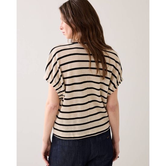 Summum top striped gauze 3s5322-30787 702 pebble beige - Image 3
