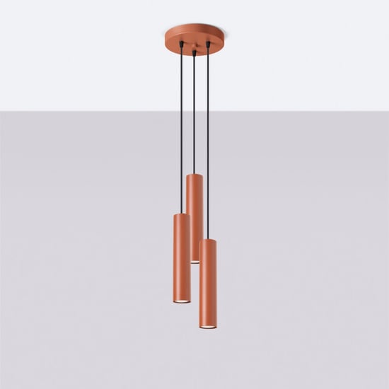 Bright Home Hanglamp damiano 3 lichtpunten rode - Image 3