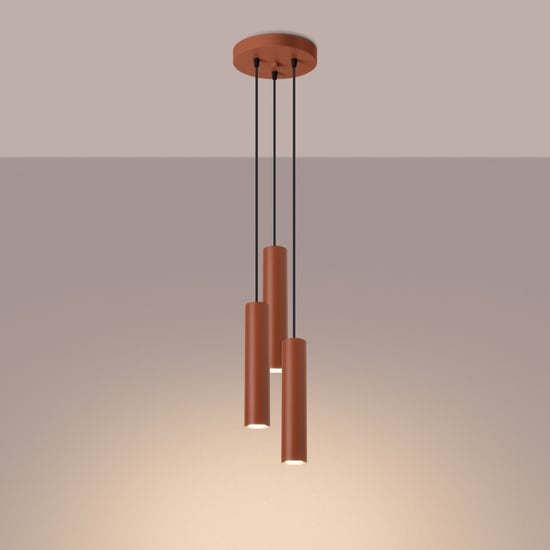 Bright Home Hanglamp damiano 3 lichtpunten rode - Image 4
