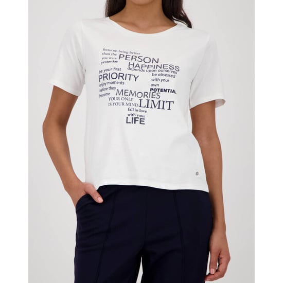 Monari  t-shirt h rhinestones 410466 755 marine - Image 3
