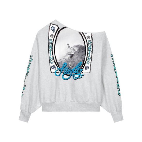 Stieglitz winny off shoulder oversized sweater s2602017 grey - Image 3