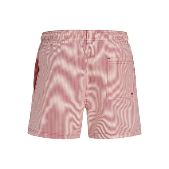 Jack & Jones Heren zwemshort jpstmaui ocean seersucker gestreept rood - Image 3