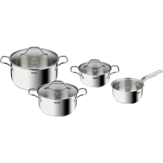 Tefal Intuition pannenset 4-delig inductie rvs geschikt voor alle warmtebronnen - Image 1