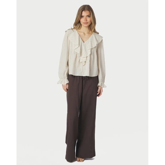 Neo Noir heifa linen pants 167698 676 dark brown - Image 4