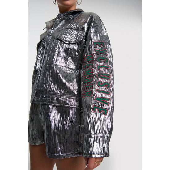 Alix The Label 2603457559 silver artwork jacket - Image 3