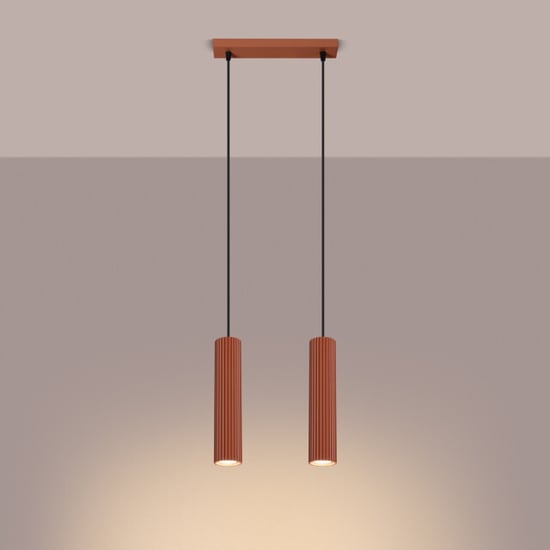 Bright Home Hanglamp karbon minimalistisch 2 lichtpunten rode - Image 4