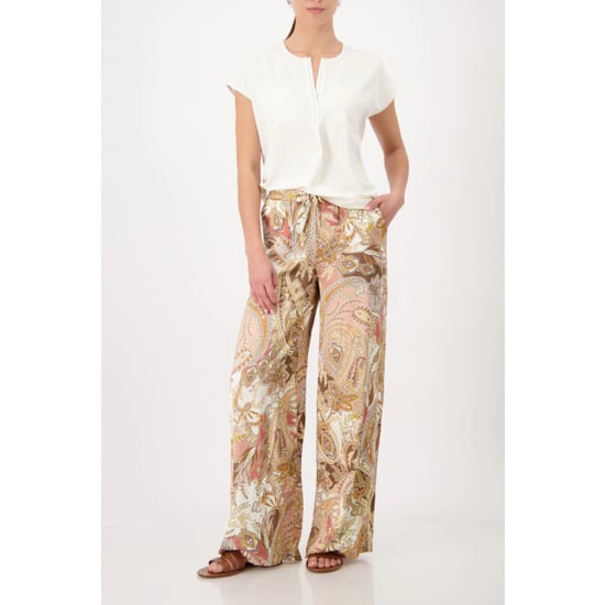Monari  blouse with rhinestone details 410766 143 marble - Image 3
