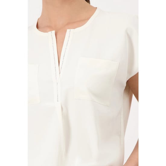 Monari  blouse with rhinestone details 410766 143 marble - Image 4