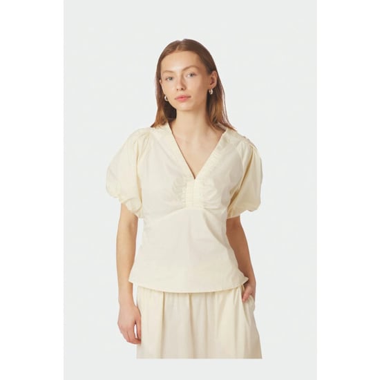 Neo Noir irina poplin blouse 162219 416 butter yellow - Image 3