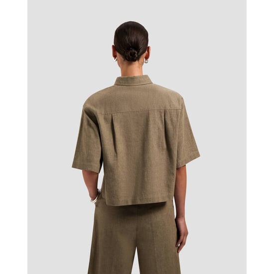 Olaf Blouse korte mouw w240307 linen - Image 3
