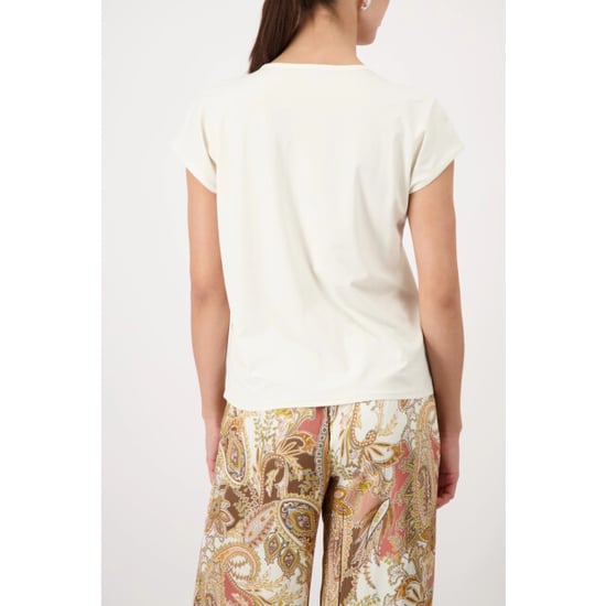 Monari  blouse with rhinestone details 410766 143 marble - Image 6