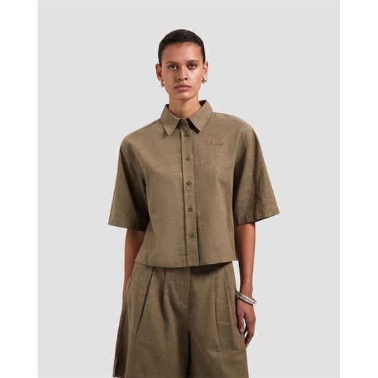 Olaf Blouse korte mouw w240307 linen - Image 4
