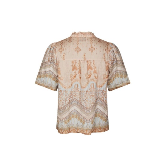 Neo Noir torana flower border blouse 169345 618 flower peach - Image 5