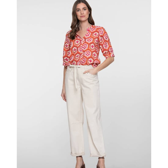 Geisha jeans balloon linen mix 61011-10 718 raw linnen mix - Image 3
