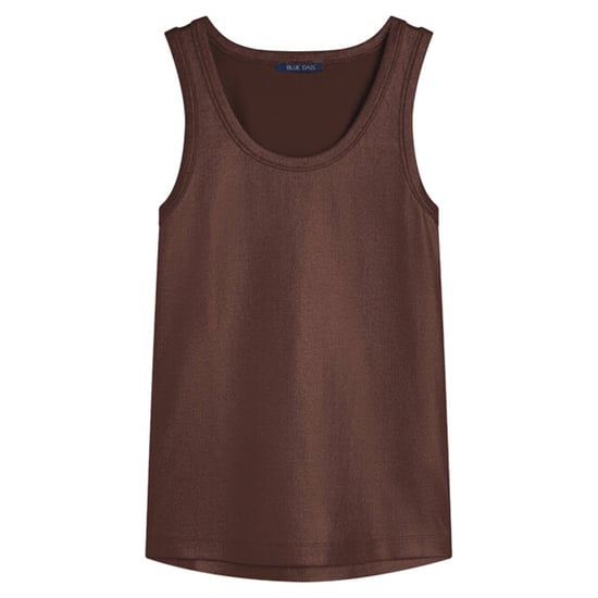 Summum 3s4873-5138 713 rib tanktop cotton rib coffee - Image 1