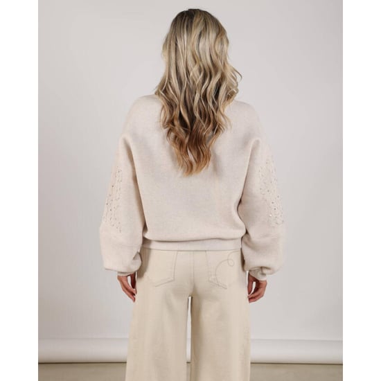 Nukus Nks03067 54 rami pullover sand melange - Image 3