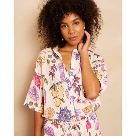 Lofty Manner Blouse korte mouw re13 iris - Image 3