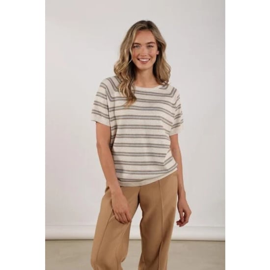 Nukus Nks03040 316 rachel pullover stripe sand/cloudy - Image 1
