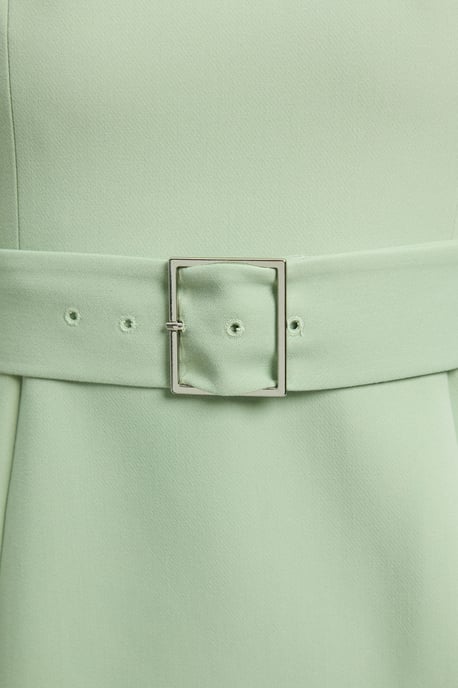 Tailored Roll Neck Pencil Midi Dress - Image 4