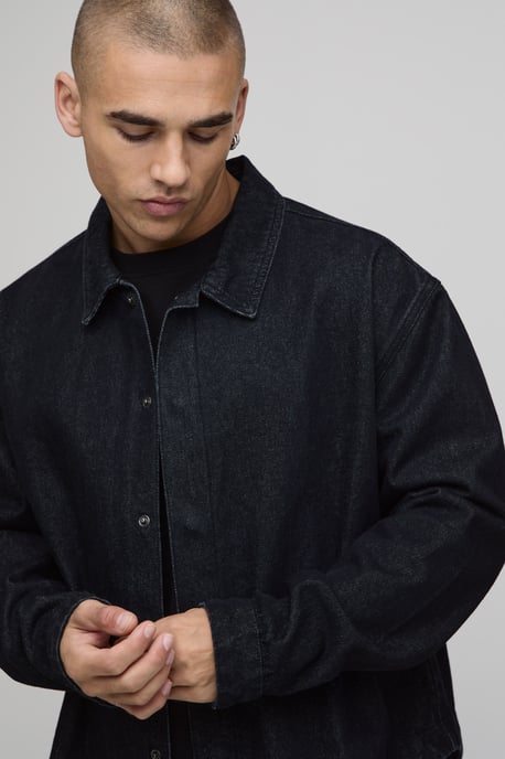 Rinse Wash Oversized Co-Ord Shirt - Image 3