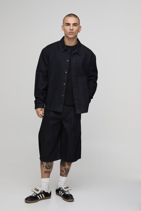 Rinse Wash Oversized Co-Ord Shirt - Image 4