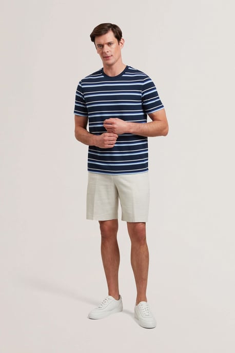 Gorano Stripe T-Shirt Navy - Image 2