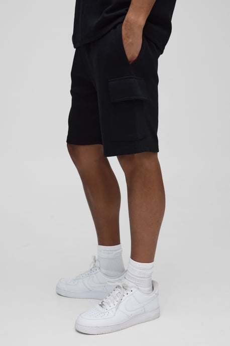 Relaxed Fit Interlock Cargo Shorts - Image 1