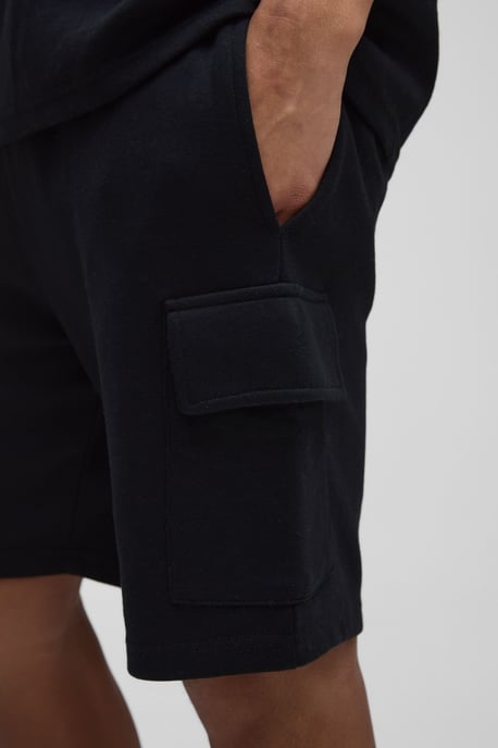 Relaxed Fit Interlock Cargo Shorts - Image 3