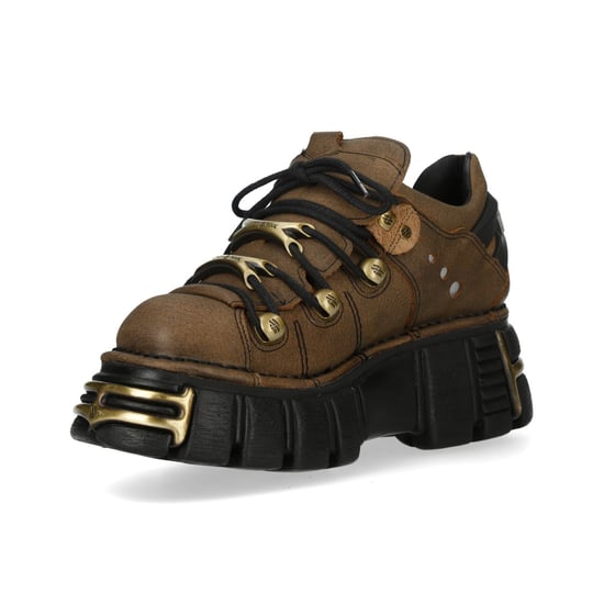 New Rock bruine leren gotische platform enkellaarsjes - M-120N-C120 - Image 6