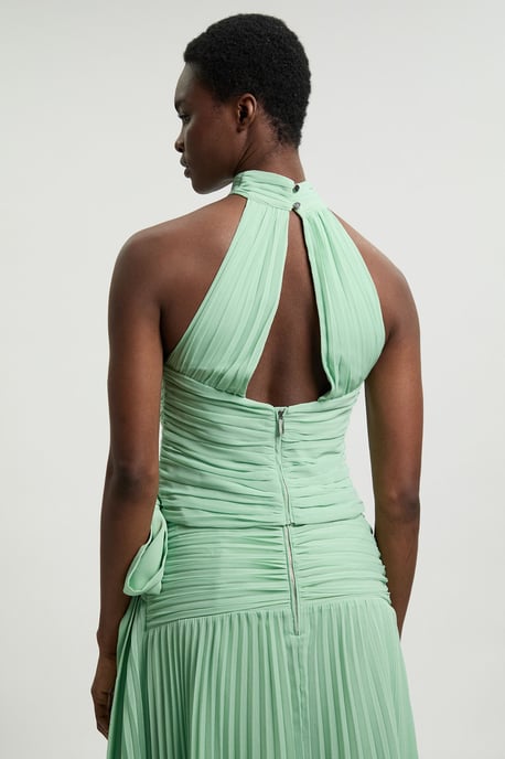 Crinkle Chiffon Halterneck Top - Image 4