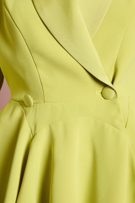 Satin Peplum Blazer - Image 5