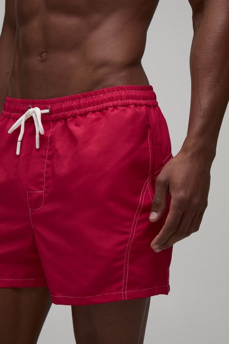 Constrast Stitch Short Length Swim Short - Image 3
