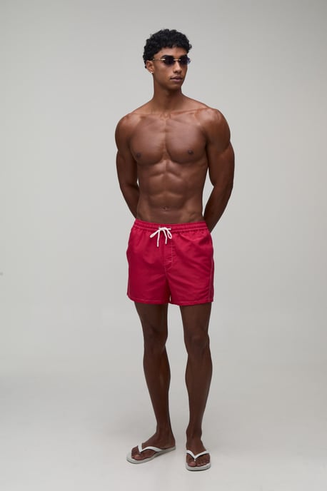 Constrast Stitch Short Length Swim Short - Image 4
